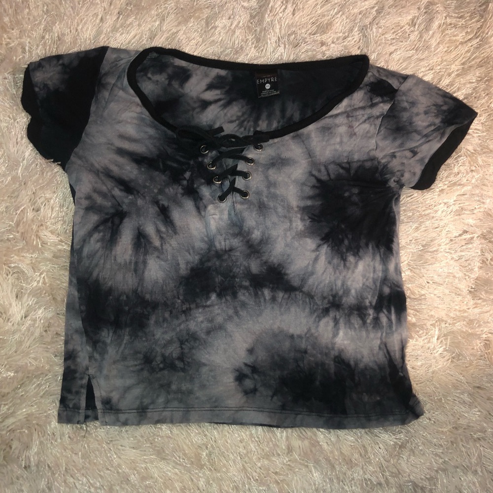 Blue Tie Dye Zumiez Top